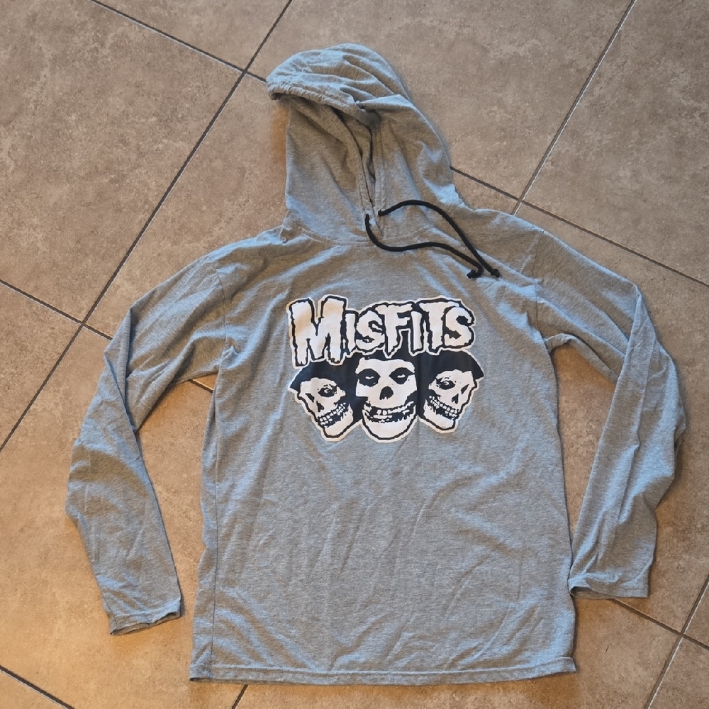 MISFITS HOODED L/S tee Mens M